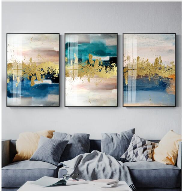 Crystal porcelain Paintings Hanging Living Room Sofa Background Wall Decoration Picture Point Painting Fresco-image-490357082