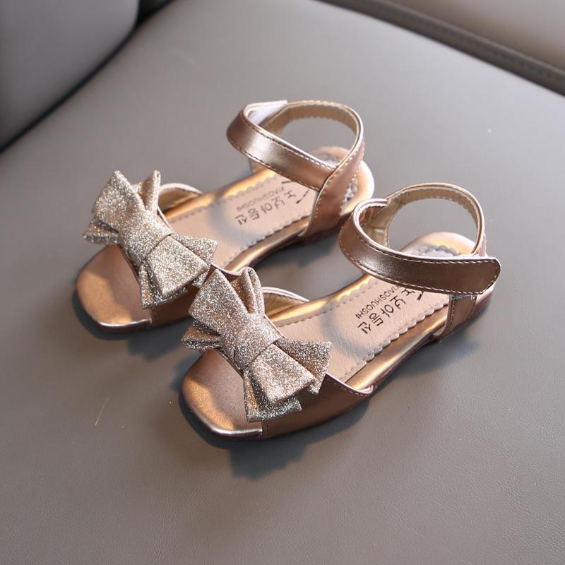 

TELOTUNY sandals Toddler Kids Baby Girls Bowknot Casual Summer Princess Sandals Open Toe Beach Shoes children girls Jun1, Black