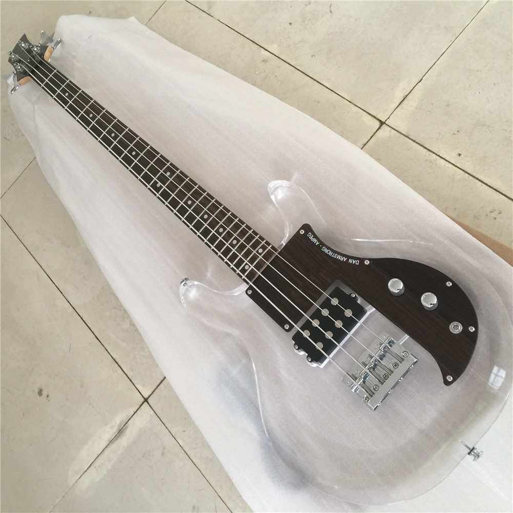 

Free ShippingHigh End Quality Acrylic body 4string Dan armstrong bass guitar Electric Guitar Guitarra guitars