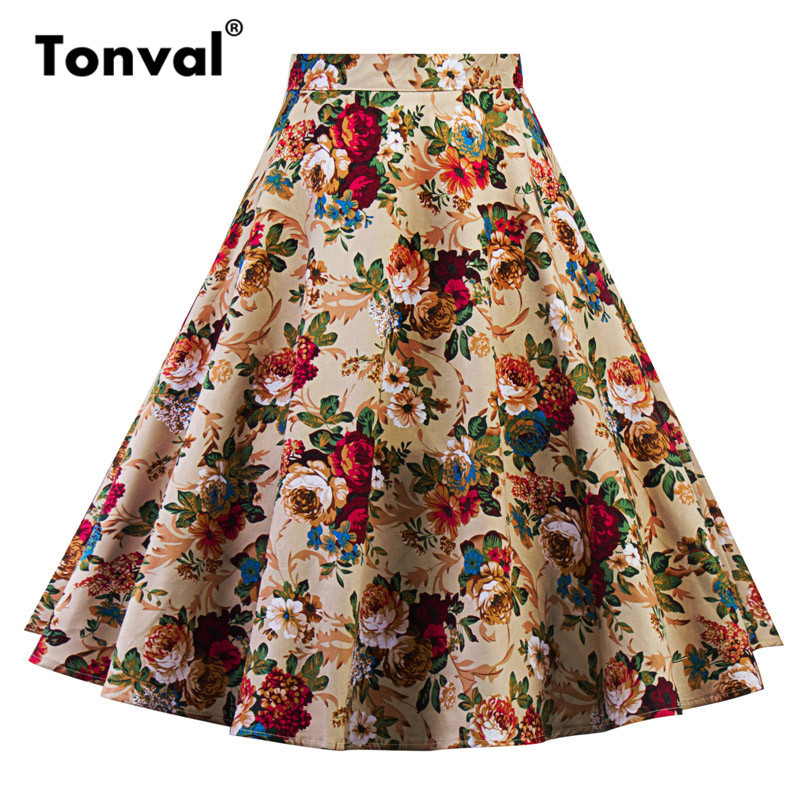 Le donne Plus Size Donna Fascia in Vita a Pieghe Midi Gonna Svasata Swing Skater Vestito