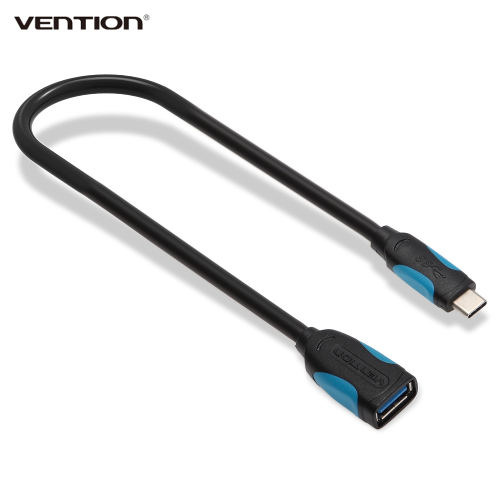

Vention A51 Type-C 3.1 to USB 3.0 OTG Cable for MacBook / OnePlus 2/ Xiaomi 4C/ Mi / Pro 5/ Nexus 5X / 6P 0.25M, Black