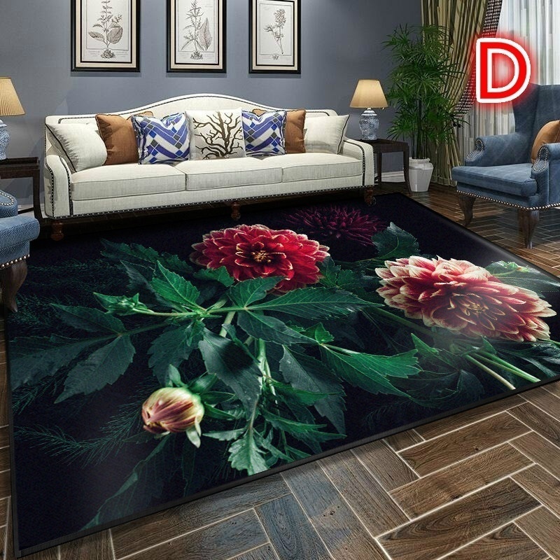 

Non-Skid Indoor Floral Contemporary Area Rug for Bedroom Living Room Boho Style Floor Carpets