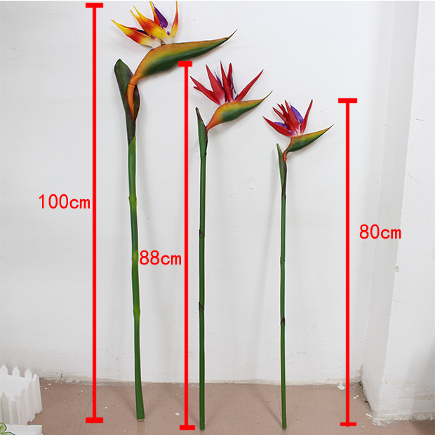 

DIY Projects Home Decor Artificial Plant Flower Arrangement Material Flowers Hand-feeling New Bird of paradise Flowers, 80cm red