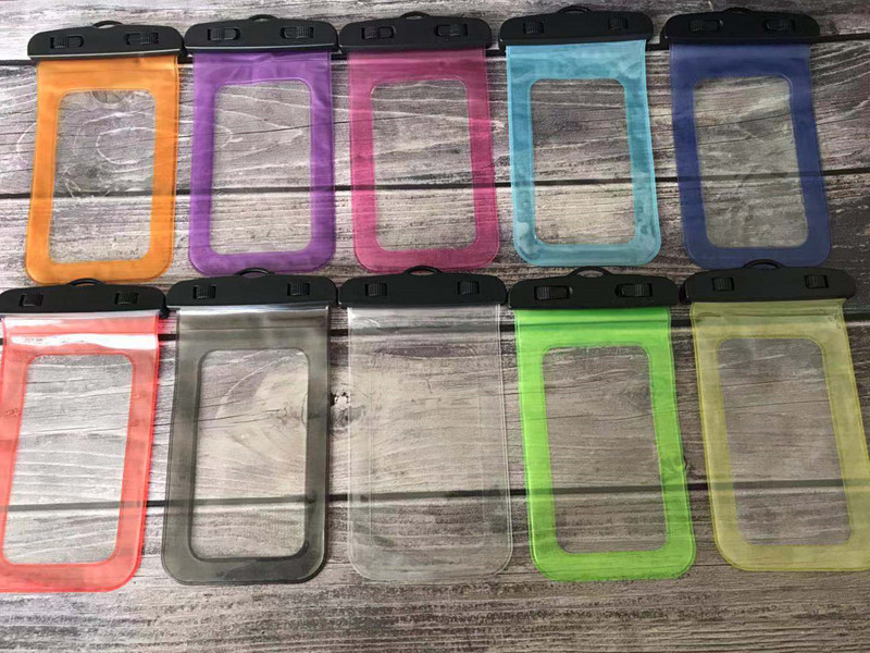 

Good quality Clear waterproof phone pouch cover Case for Smartphone 6.5 inch Cellphone, Mix colors