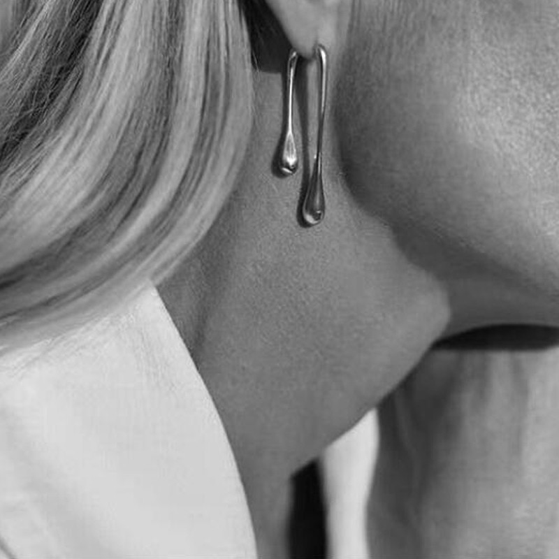 

Dangle & Chandelier Hiphop Women Earrings Metal Waterdrop Vintage Brincos Punk Jewelry 2021 Gothic For Rock Bijoux