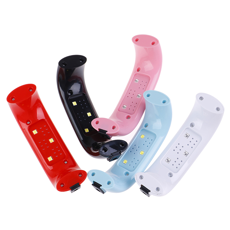 

New Mini 9W Nail Dryer LED UV Lamp Nail Bridge Light Therapy Light Lasting USB Lamp Gel Varnish Curing Machine For Home Use, Black