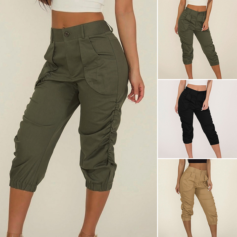 ladies cropped summer trousers
