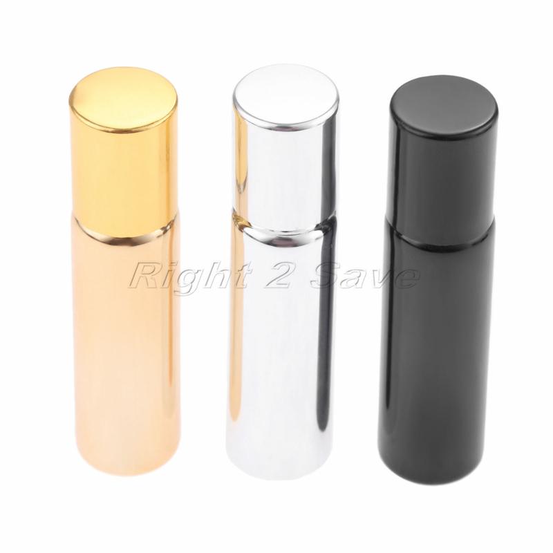 

5pcs 5ml Roller bottles Essential oil Glass Vegetable oil Perfume Refillable Travel Portable empty tube Cosmetic