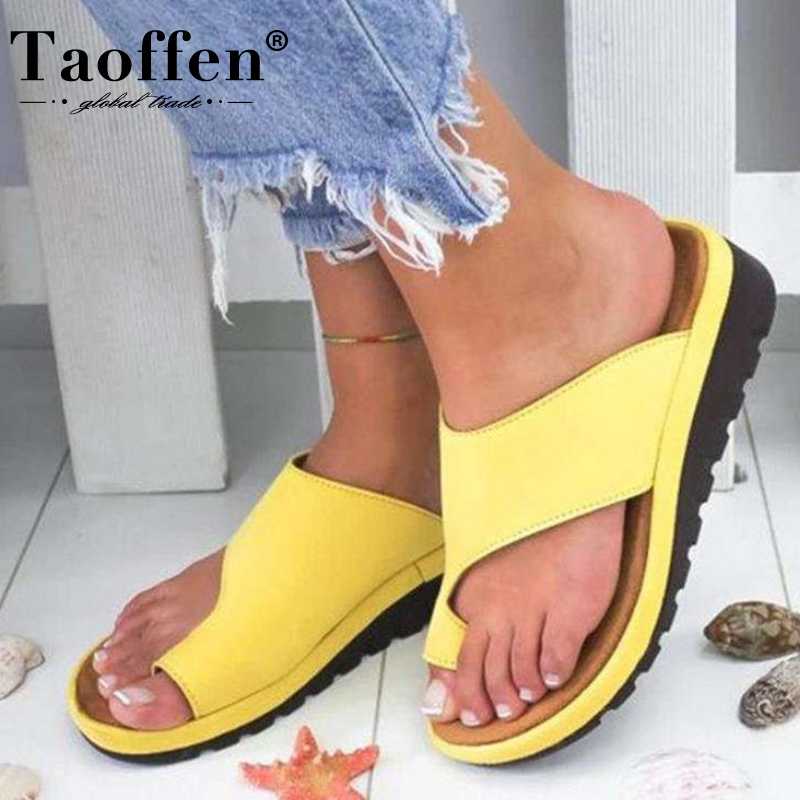 

Taoffen 7 Color Size 35-43 Women Wedge Sandals Platform Fashion Summer Shoes Woman Slippers Daily Holidays Ladies Heels Footwear, Black