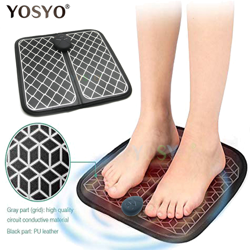 

Foot Massager EMS Trainer ABS Physiotherapy Revitalizing Pedicure Tens Foot Vibrator Wireless Feet Muscle Stimulator Unisex LY191203