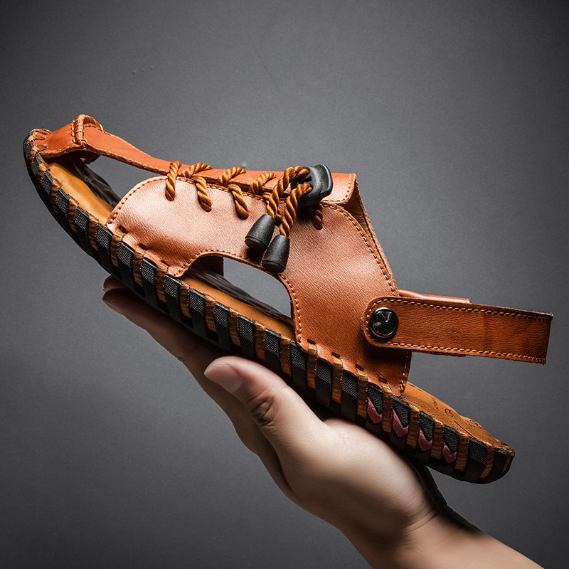 

vietnam slide male sandal 2020 casual shoes sandles platform roman slides hole summer trekking sports flip for man sandals mens, Black