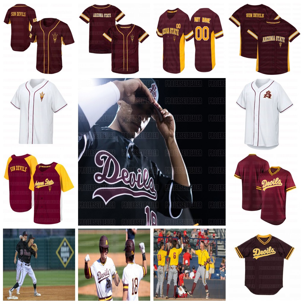 

Spencer Torkelson 2020 Arizona State Sun Devils NCAA Jersey Barry Bonds Reggie Jackson Reggie Jackson Drew Swift Trevor Hauver Jump Cheema, As picture