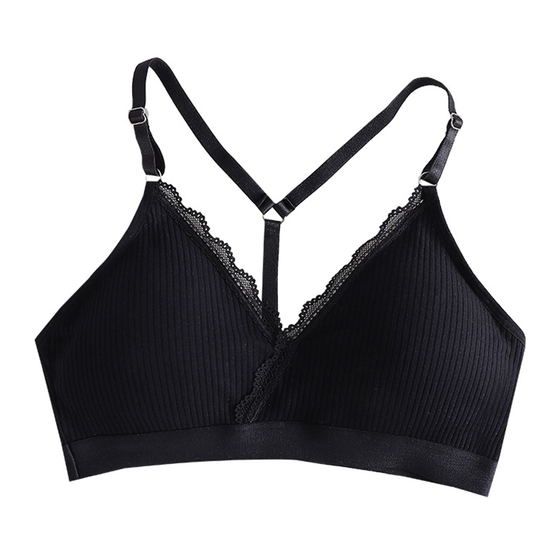 

Cotton Suspenders Beautiful Back Tube Top No Steel Ring Sports Women Underwear Wrapped Chest Student Girls Gathered Thin Bra New, Xp