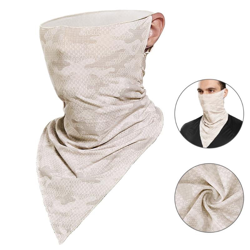 

Men Women Cooling Bandana Face Cover with Ear Loops Outdoor Anti-dust Sun Protection Sports Neck Gaiter Scarf Balaclava