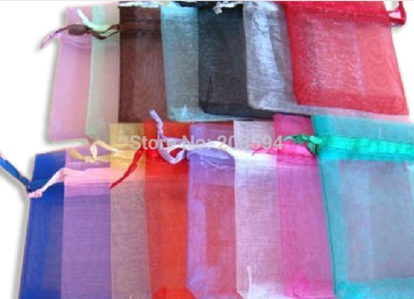 

HDYU! Free Shipping,Drawable Organza Bags 9x12 cm,Wedding Gift Bags,Jewelry Packing Bags,Wedding Pouches,Multi-Colors 100pcs/lot, Pink;blue