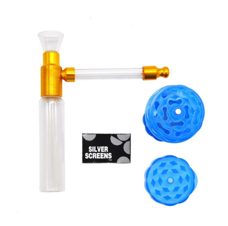 

Mini Pipe Smoke Grinder Mesh Set is portable and easy to clean