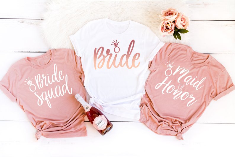 bridal party shirts cheap