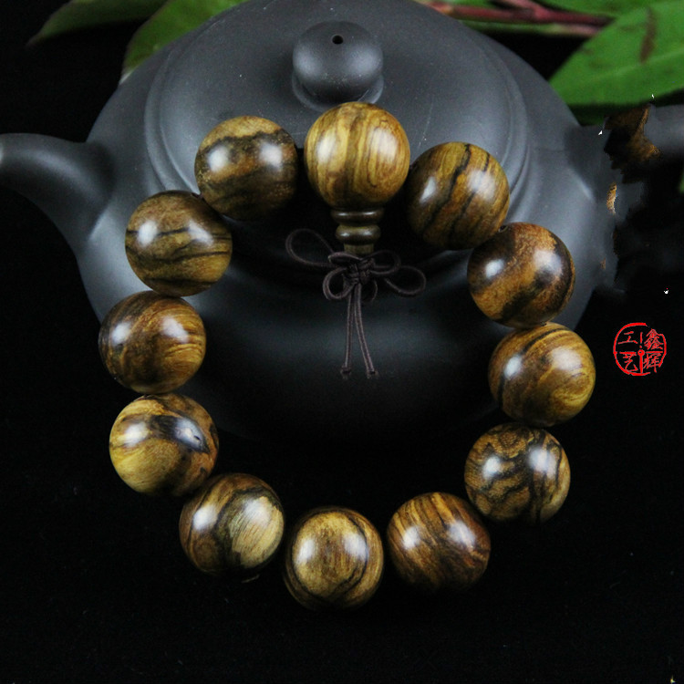 

Promotion Kalimantan flower odd Nan bracelets prayer beads bracelet tiger stripes agarwood beads bracelets Men and women can wear fragrance