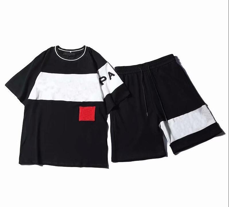 

Mens Designer Fashion Tracksuit Letters Embroidery Luxury Summer Sportswear Short Sleeves Pullover Jogger Pants Suits O-Neck Sportsuit, Gray