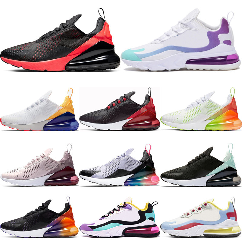 

Bred Cushion react men women running shoes Bauhaus Rainbow BARELY Rose Summer Gradients Bleached Coral walking sport sneakers trainer, Bright violet