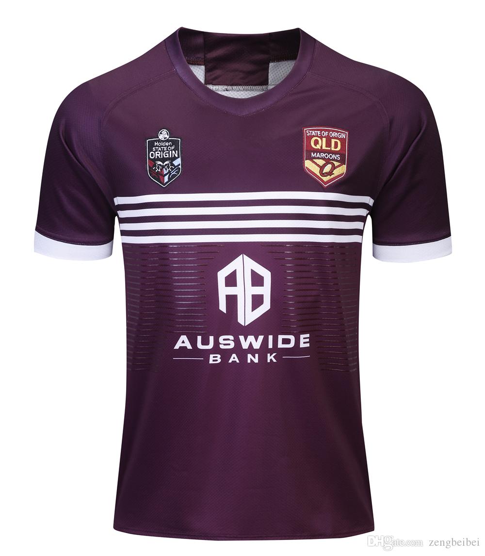 

2019 2020 MENS MAROONS JERSEY QLD rugby Jerseys Queensland Maroons Jersey Rugby League shirt S-3XL, Lavender
