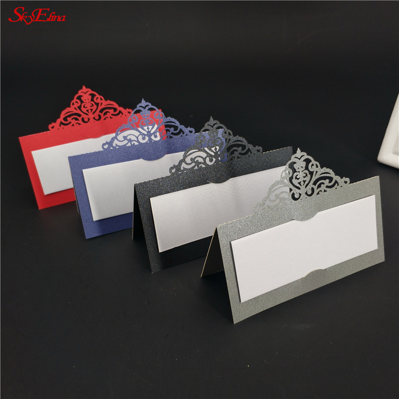 

10/50/100pcs Laser Cut Name Card Wedding Celebration Birthday Party Table Card Seats Decoration Name Table Place 6Z