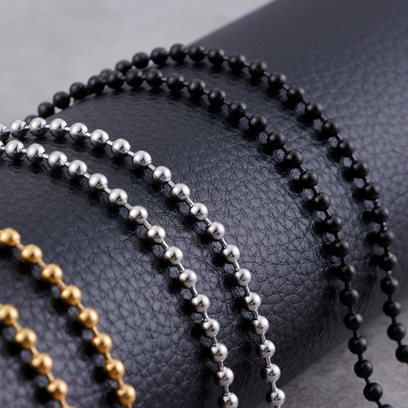 Fashion Necklaces Pendants 19 7 Inches Stainless Steel Ball Chain Necklace Western Jewelry 2 4mm X 50 Cm Jewelry Watches Fashion Necklaces Pendants 19 7 Inches Stainless Steel Ball Chain Necklace Western Jewelry 2 4mm X 50 Cm Jewelry Watches