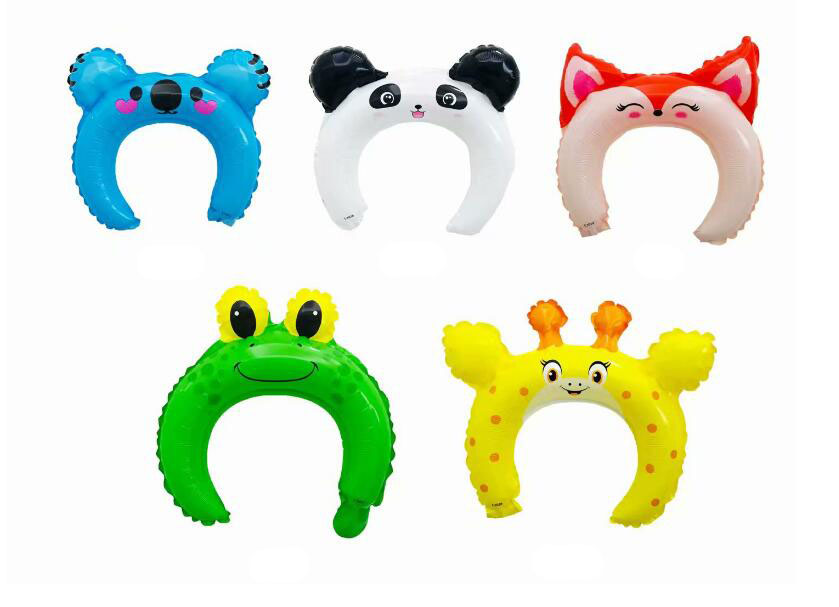 

Cartoon animal headband balloon headdress aluminum balloon child bunny hair hoop toy small gift party decoration Adults and children