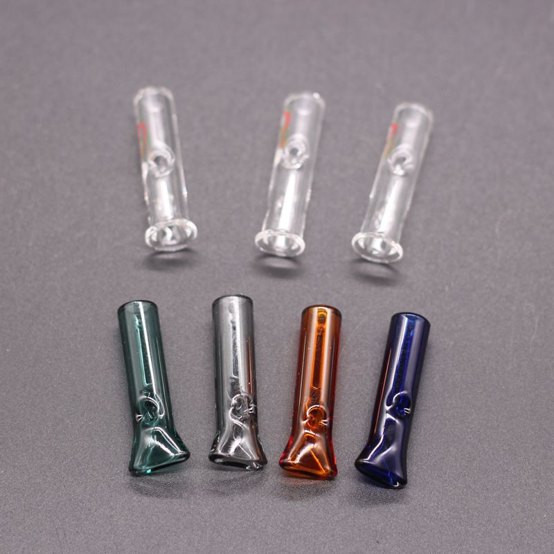 

Mini Glass Filter Tips for Hookahs Dry Herb Tobacco RAW Rolling Papers with Cigarette Holder Thick Pyrex Colorful Smoking Pipes
