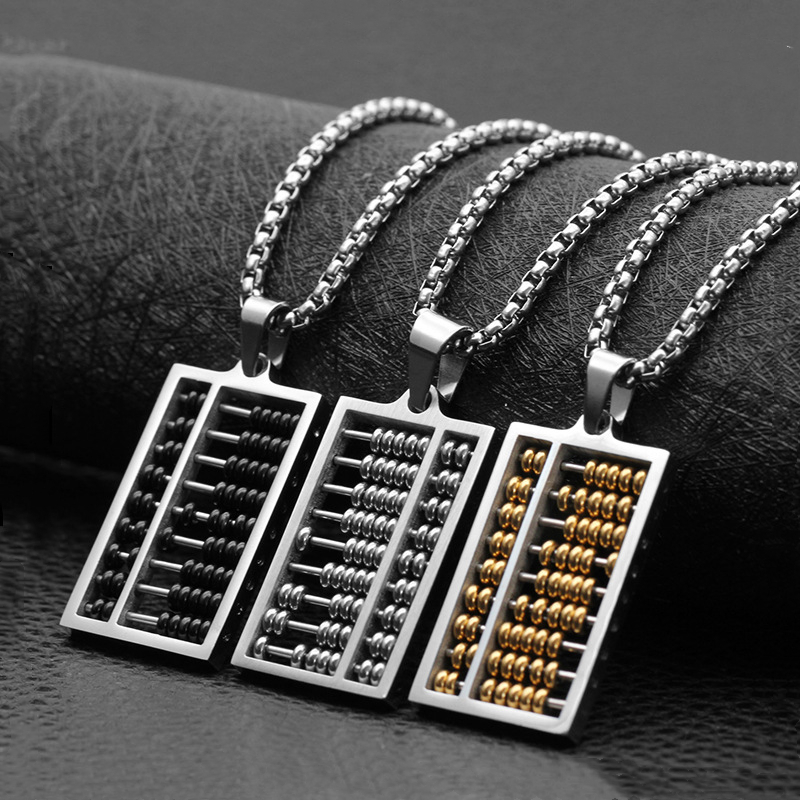 Wood Ethnic Chinese Abacus Amulet Pendant Car Rearview Mirror Charm Ornament
