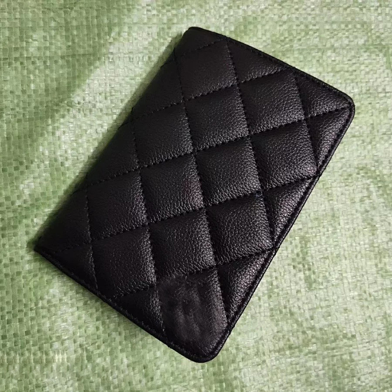

2021 New Case Classic Passport Luxury Holder Card Bag Classic Bag C Card Black VIP Package Storage Fashion PU Gift Sjvpm