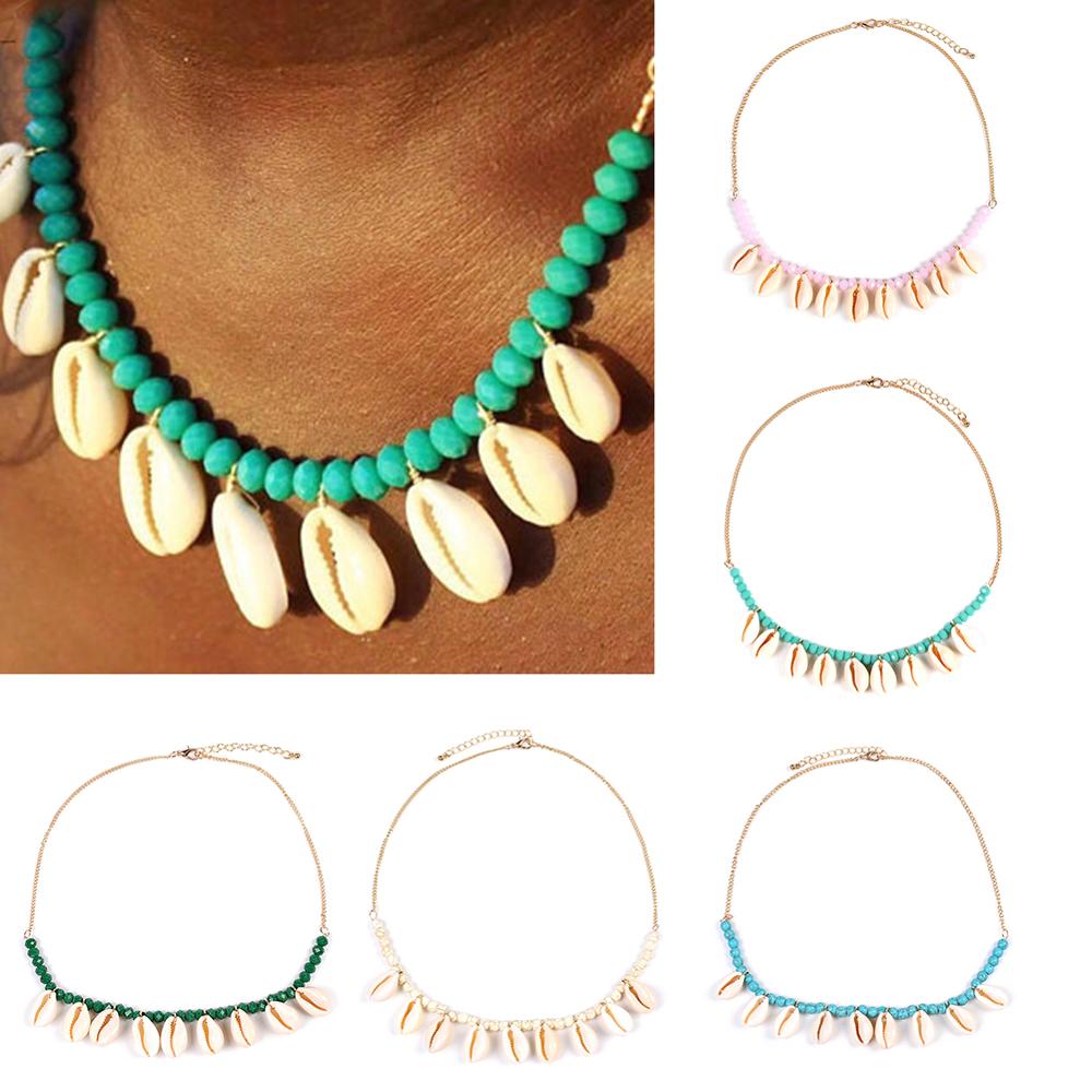 

Shell Pendant Necklace Beads Puka Shell Statement Necklaces for Women Jewelry Party Idear Gifts for Mom, Sisters