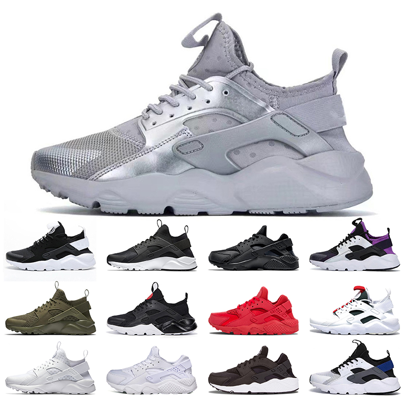 

2020 Silver Huarache 4.0 1.0 Women Mens Running Shoes Triple White Black red Breathable Huaraches Tennis trainers sports Sneakers, #15