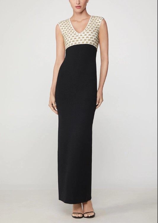 

Bandage Dress High Quality Sexy Elegant Fashion Wedding Shining Bodycon Long Club Party Dress, Black