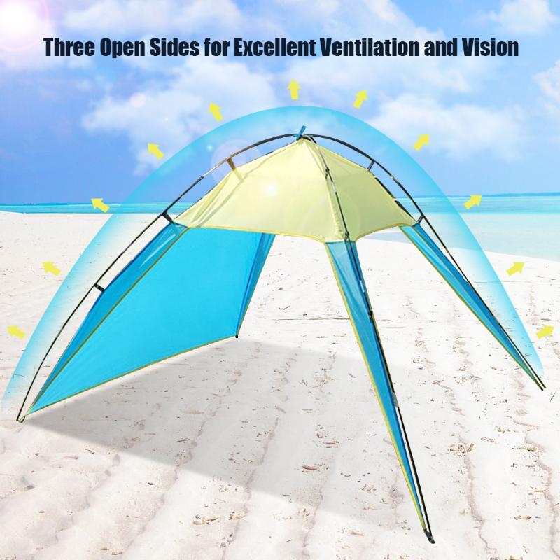 

Beach Camping Tents Outdoor & Indoor Tent Outdoor UV Protection Sun Shade Shelter for Camping Hiking Fishing Yard