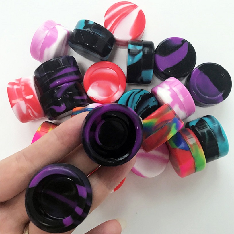 

Silicone Wax Container Box 3ml 5ml 7ml Food Grade E Cig Accessories Jars Dab Tool Storage Oil Holder Containers For Atomizers