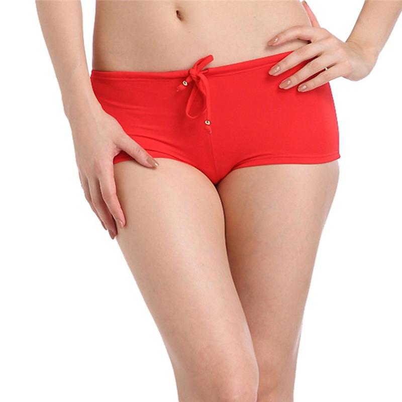 

Women's Solid Stretch Swim Shorts Quick Dry Athletic Beach Swimming Trunks Sportswear #2M07
