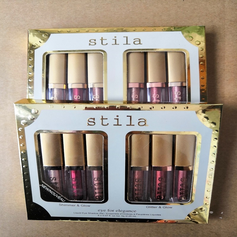 

Brand Stila Star Studded 8pcs Liquid Lipstick Lip gloss Set Stay All Days Long Lasting Creamy Shimmer Liquid Makeup Lip Gloss lipstick dhl, Mixed color