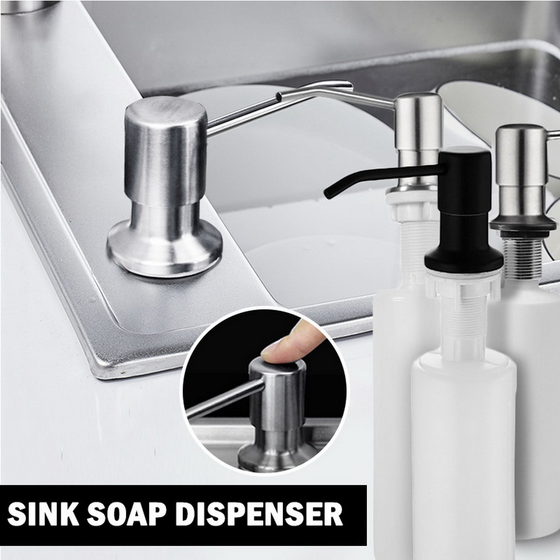 

Kitchen Sink Soap Dispenser for Counter Top with Liquid Soap Bottle