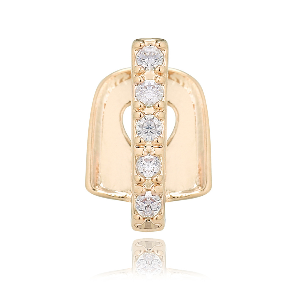

New Silver Gold Plated Cross Hip Hop cz Single Teeth Grillz Cap Top Grill for Halloween Fashion Party Jewelry7488865