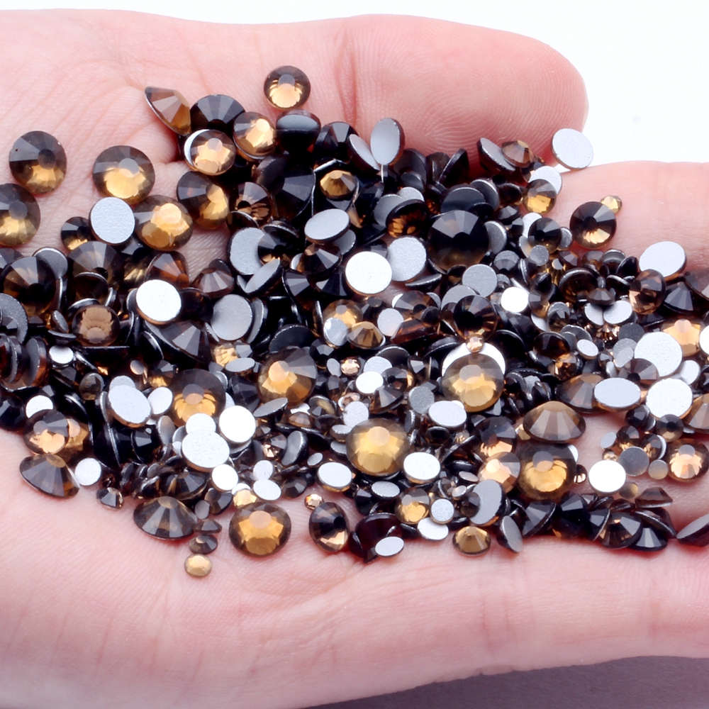 SS6 8 10 12 16 20 30 fucsia AB Hotfix cristal diamantes de imitaci/ón hierro en redondo Strass Flatback Hot Fix piedras de vidrio manualidades Aguamarina Ab SS6 1440Pcs