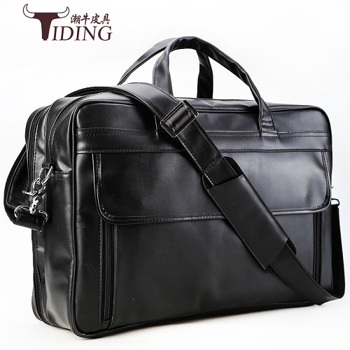

Men Briefcase Bags Fashion Multi-Function Genuine Leather black 17" laptoTravel Bag Men's Leather Duffle Bag Large Tote