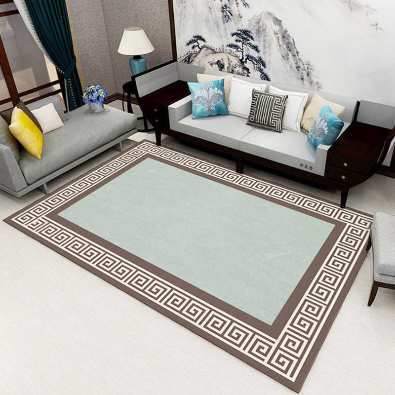 

Chinese Style Classical Carpet Non-slip Gel Backed Velvet Rug Home Hallway Table Mat Carpet Mat For Bedroom Kitchen, Red