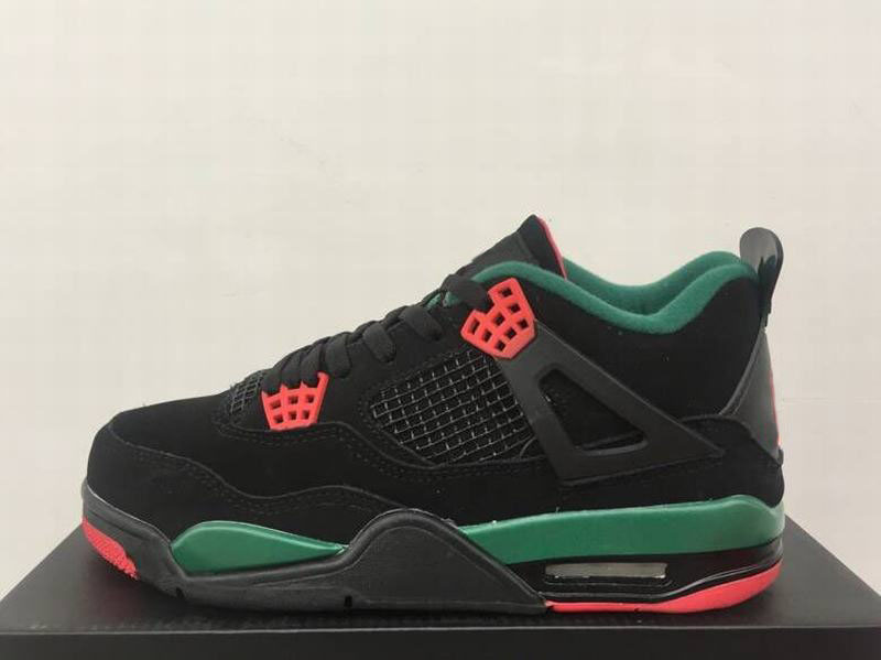 (Avec boîte) Livraison gratuite 4 NRG Noir Blanc Pizzeria Chaussures de basketball Hommes Rouge Vert Blanc Noir Sneaker