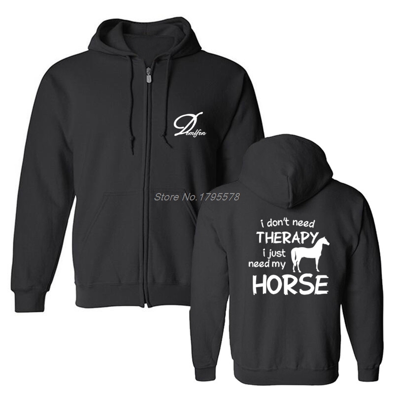 2020 Horse Riding Hoodie I Dont Need Therapy I Just Ride Hoodies Spring