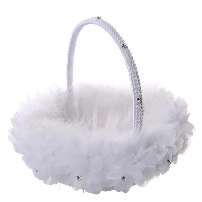 

Wedding Flower Girl Basket Decorative Elegant Flower Decor Wedding Flower Basket Bridal Basket