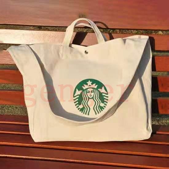 

2020 Designer-Starbucks Messenger Shoulder Mummy Bag Canvas leisure shopping bags Large Shoulder Bag Messenger Bagc42f#, Ivory