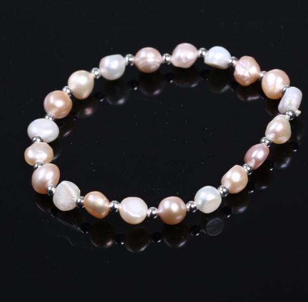 

FREE SHIPPING 6-7MM fashion Freshwater Pearl Bracelet, Black