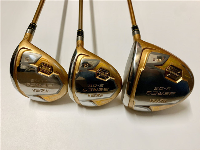 

4 Star Honma S-06 Wood Set Honma S-06 Woods Brand New Golf Clubs Driver + Fairway Woods Graphite Shaft With Head Cover