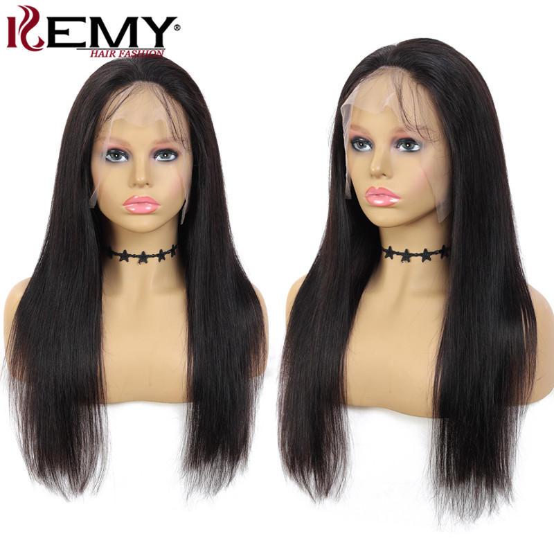 

Natural Color Human Hair Lace Wigs Brazilian Straight 13x4 Lace Front Human Hair Wigs For Women Middle Part Remy Hair Wig 150%